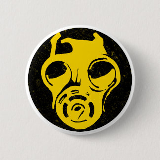 999 Gas Mask Design 2 Inch Round Button