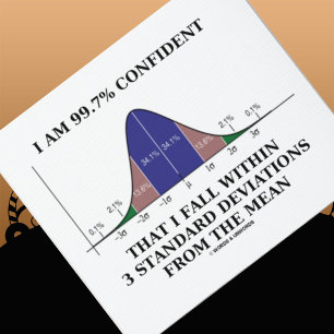 99.7% Confident Within 3 Standard Deviations Mean Mouse Pad