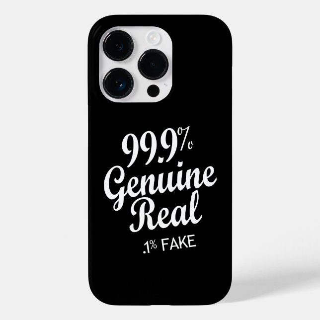 99.9% Genuine Real .1% Fake Case-Mate iPhone Case (Back)