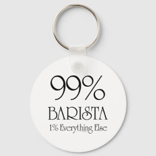 99% Barista Keychain