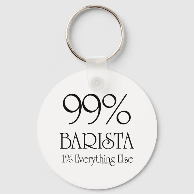 99% Barista Keychain (Front)