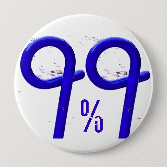99% BLUE 4 INCH ROUND BUTTON (Front)