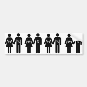 99% BUMPER STICKER