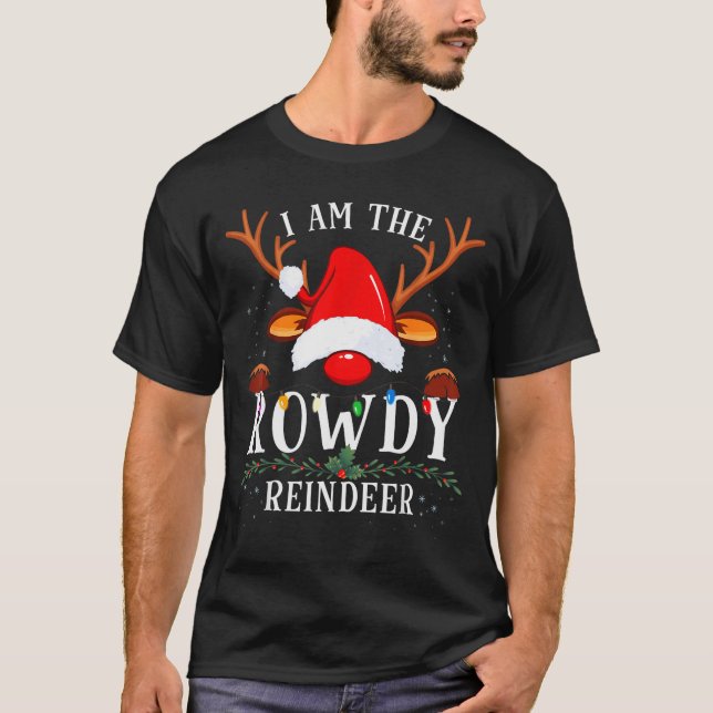 99 Christmas Reindeer Costume Party - I Am The Row T-Shirt (Front)