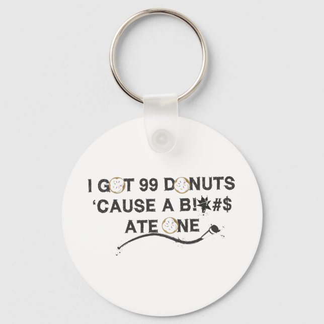99 Doughnuts Keychain (Front)