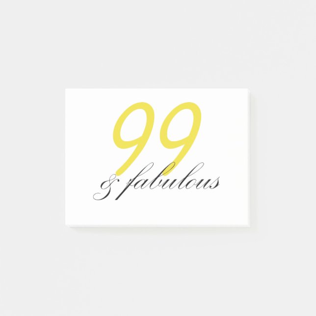 99 & Fabulous Post-it Notes (Front)