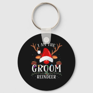 99 Gifts I Am The Groom Reindeer Christmas Family Keychain