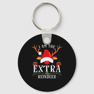 99 I Am The Extra Reindeer Christmas Family Uni-ad Keychain