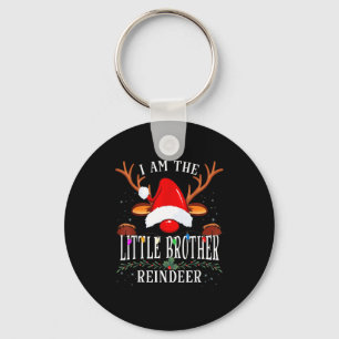 99 I Am The Little Brother Reindeer Christmas Fami Keychain