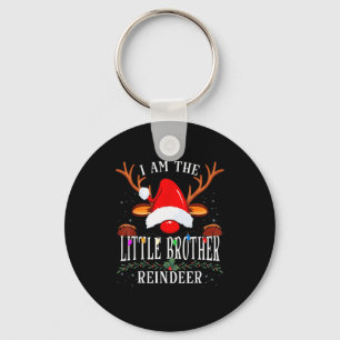 99 I Am The Little Brother Reindeer Christmas Fami Keychain
