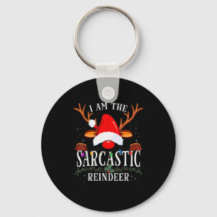 99 I Am The Sarcastic Reindeer Uni-adults Black Co Keychain