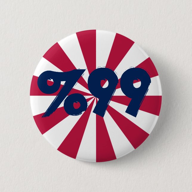 99% in Red, White and Blue Button (Front)