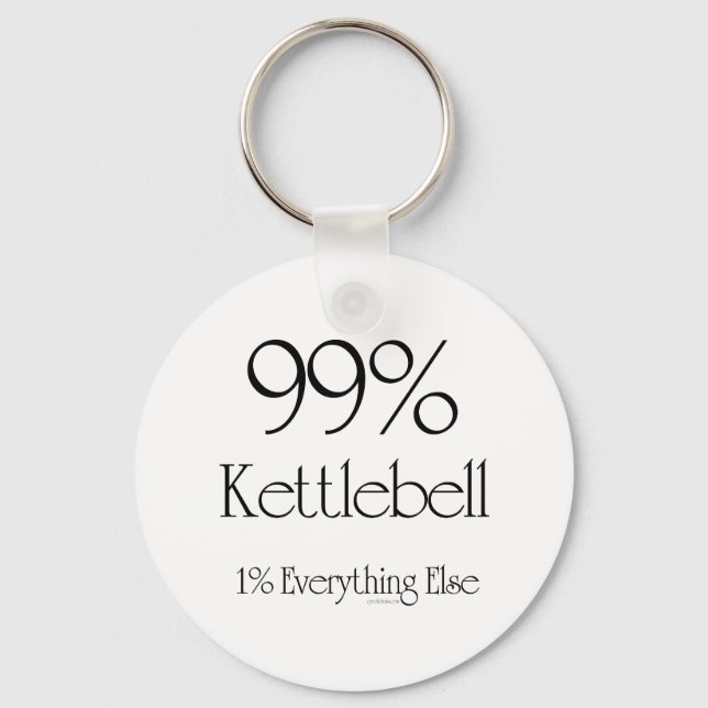 99% Kettlebell Keychain (Front)
