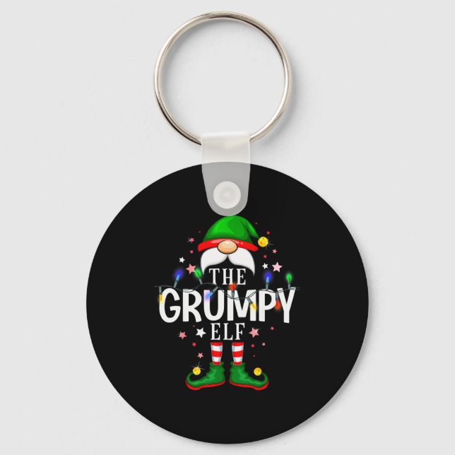 99 Matching Christmas Elf Family Pjs - The Mpy Elf Keychain (Front)
