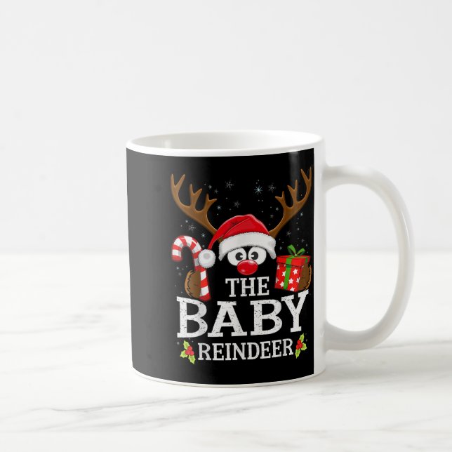 99 Matching Christmas Reindeer Squad - Uni-adults  Coffee Mug (Right)