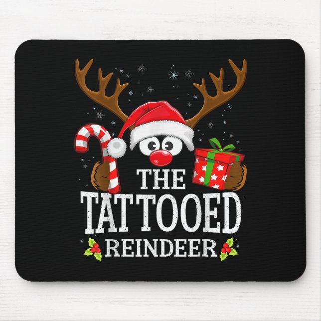 99 Matching Christmas Reindeer Squad - Uni-adults  Mouse Pad (Front)
