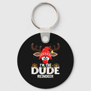 99 Matching Christmas Reindeer - Uni-adults, Black Keychain