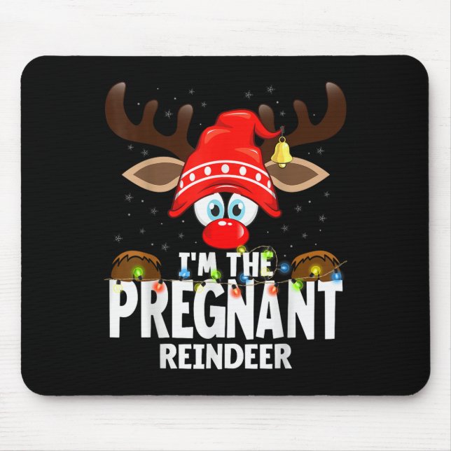 99 Matching Christmas Reindeer - Uni-adults, Black Mouse Pad (Front)