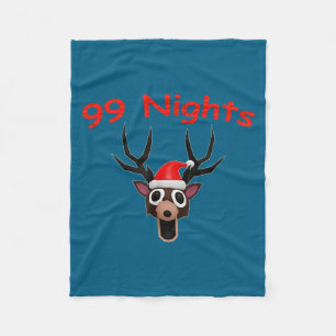 99 Nights Christmas Deer Gamer Fan Merch Fleece Blanket