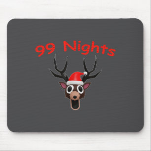 99 Nights Christmas Deer Gamer Fan Merch Mouse Pad