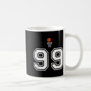 99 Number Basketball Style Vintage White Tank Top  Coffee Mug