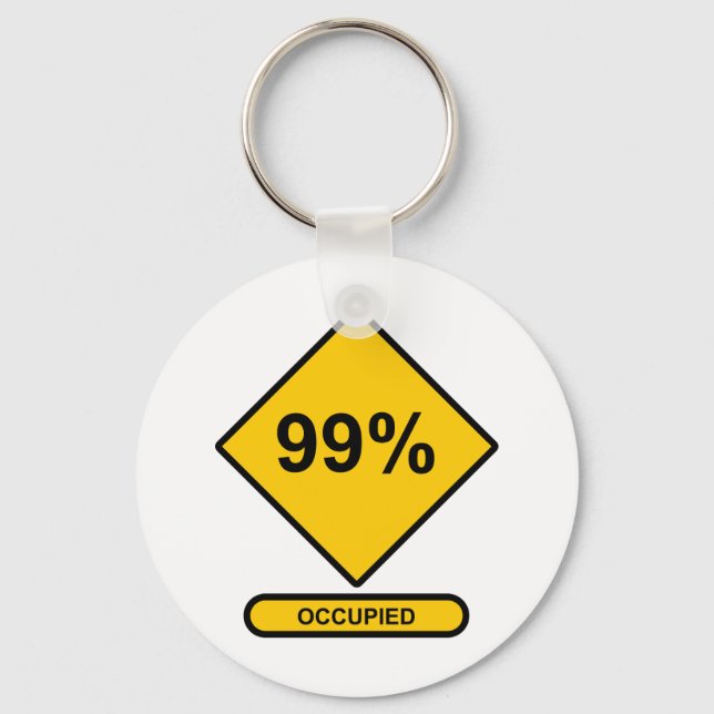 99% Occupied Keychain (Front)