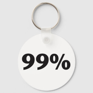 99 Percent Keychain
