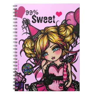 99% Sweet Party Fairy Birthday Girl Pink Notebook