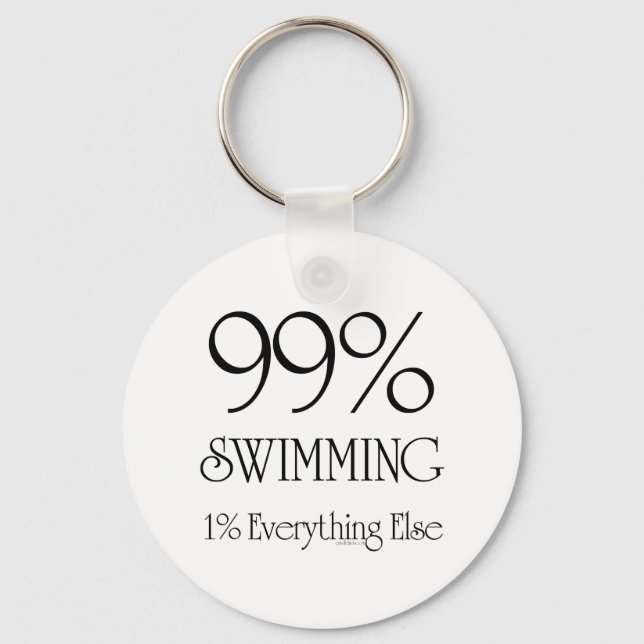 99% Swimming Keychain (Front)