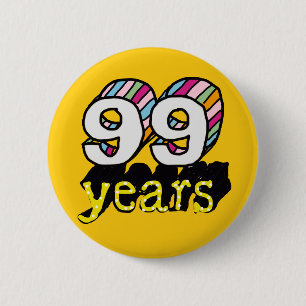 99 years old spectacular birthday 99th 2 inch round button