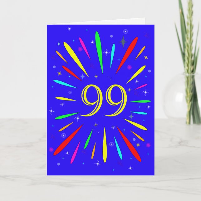 99e anniversaire carte d'explosion (Devant)