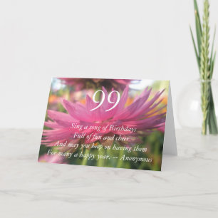 99th Birthday Card