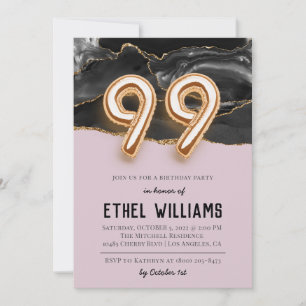 99th Birthday Party Invitation
