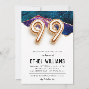 99th Birthday Party Invitation