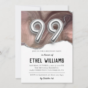 99th Birthday Party Invitation