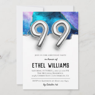 99th Birthday Party Invitation