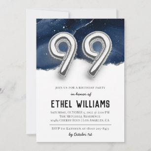 99th Birthday Party Invitation