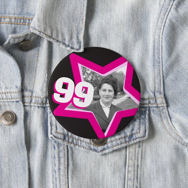 99th birthday photo Button (In Situ)