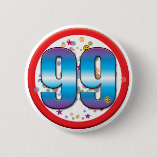 99th Birthday v2 2 Inch Round Button