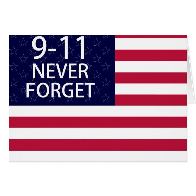 9-11 jamais oublier (Devant horizontal)