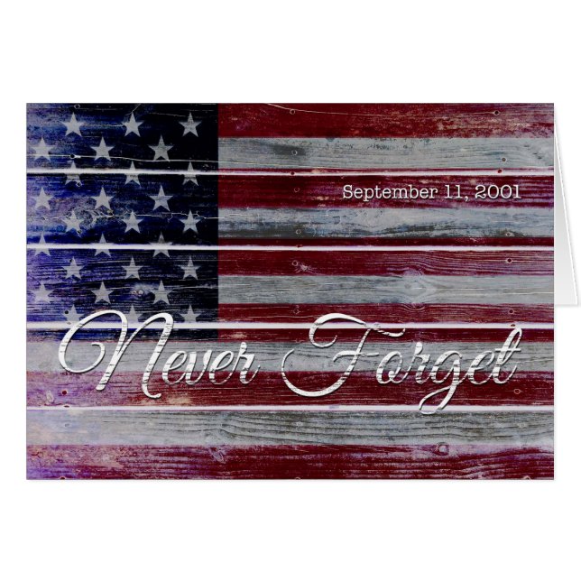 9-11 le jour de patriote, n'oublient jamais, (Devant horizontal)