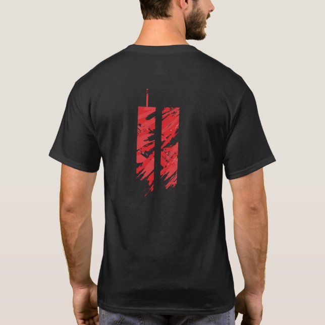 9/11 Memorial - We Will Never Forget T-Shirt (Back)