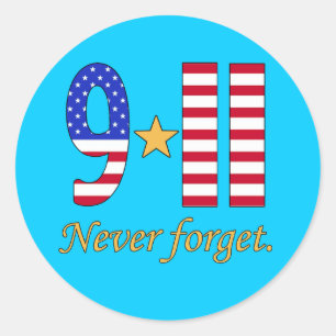 9-11 Never Forget Products Classic Round Sticker