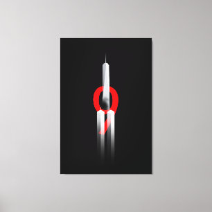 9 11 Never Forget Remember 9.11.2001  Memorial Canvas Print