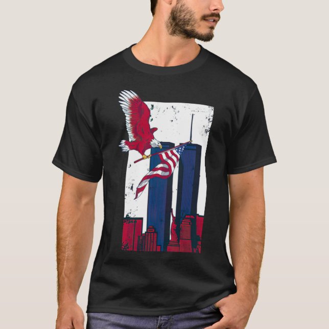 9 11 N'oubliez jamais 9 11 Mémorial _par T-shirt (Devant)