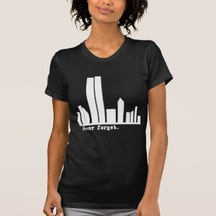 9-11 n'oubliez jamais les T-shirts d'horizon de