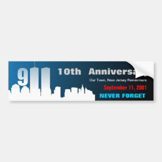 9/11 September 11th - Customized Bumper Sticker