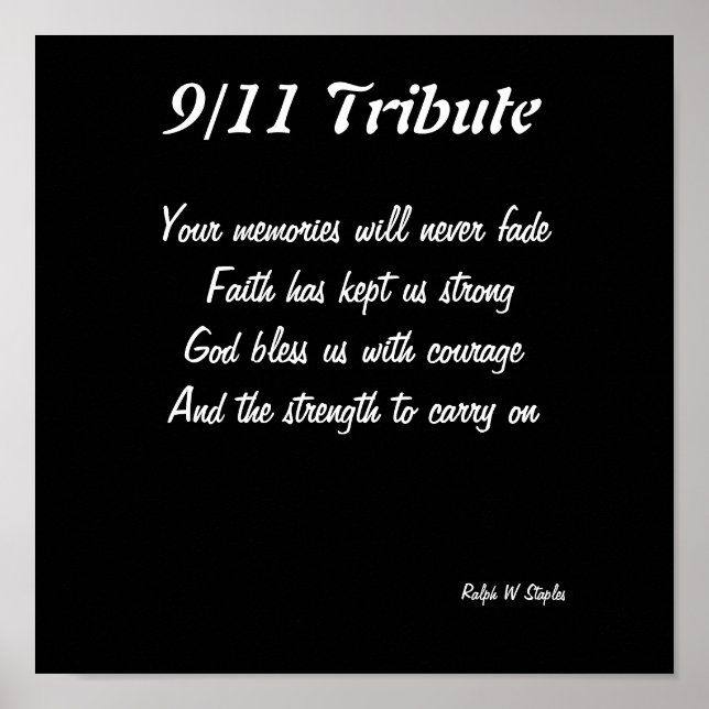 9/11 tribute prints (Front)