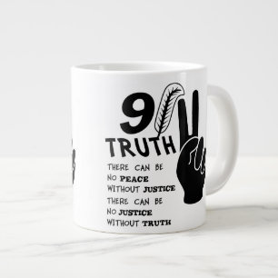 9-11 Truth No Peace Without Justice Large Coffee Mug