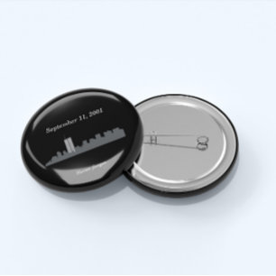 9/11 Vector Memorial 1 Inch Round Button